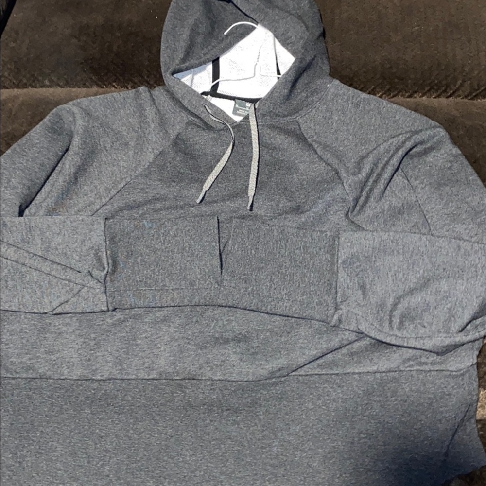 Dark Gray Dri-Fit Nike semi cropped hoodie